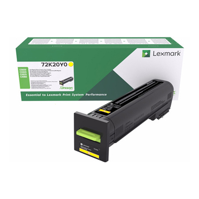 Lexmark 72K20Y0 Yellow Return Programme Toner Cartridge (8,000 Pages)