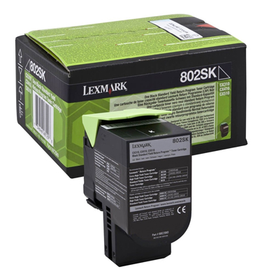 Lexmark 80C2SK0 802SK Black Standard RP Toner Cartridge (2,500 Pages)