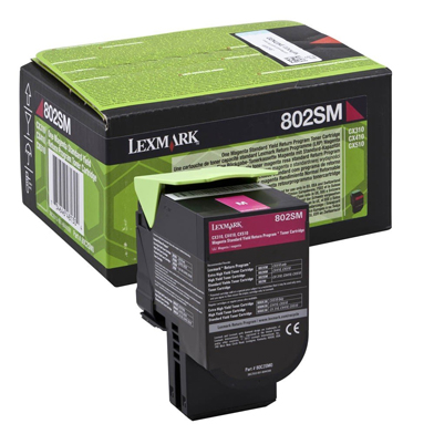Lexmark 80C2SM0 802SM Magenta Standard RP Toner Cartridge (2,000 Pages)