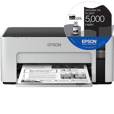 Epson EcoTank ET-M1120 A4 Mono Inkjet Printer - C11CG96402BY