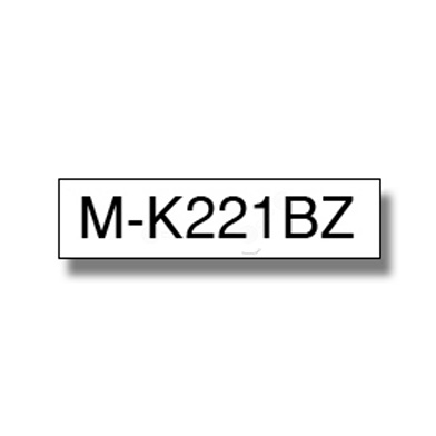 Brother MK-221BZ 9mm Labelling Tape (BLACK ON WHITE)