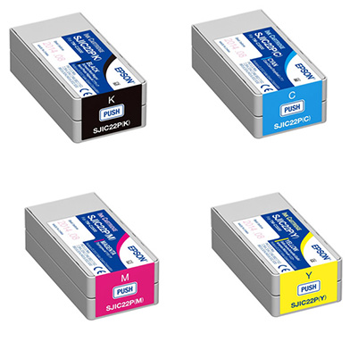 Epson SJIC22P Rainbow Ink Cartridge Pack (33ml)