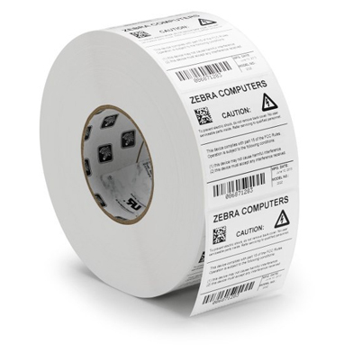 Zebra 800294-605 Z-Perform 1000T Uncoated Thermal Transfer Labels (102mm x 152mm) (Box of 12 Rolls)
