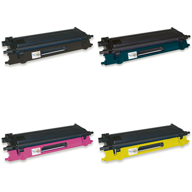 Printerland  Compatible Brother TN-135 Toner Rainbow Pack CMY (4,000 Pages) + Black (5,000 Pages)