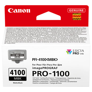 Canon 6776C001 PFI-4100MBK Matte Black Ink Cartridge (80ml)