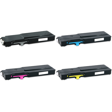 Compatible Dell 593-1112 Extra Hi-Cap Toner Rainbow Pack CMY (9K) + Black (11K)