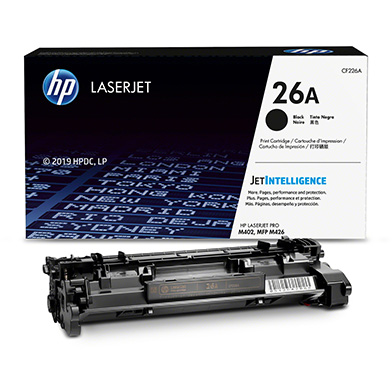 HP CF226A 26A Black Toner Cartridge (3,100 Pages)