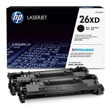 HP 26X Dual Pack Black Toner Cartridges (2 x 9,000 Pages)