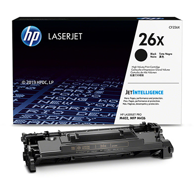 HP CF226X 26X High Capacity Black Toner Cartridge (9,000 Pages)