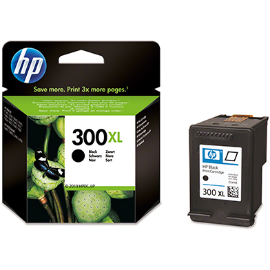 HP CC641EE No.300XL Black Ink Cartridge (600 Pages)