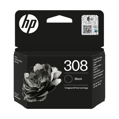 HP 7FP21UE 308 Black Ink Cartridge (160 Pages)