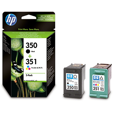 HP 350/351 Tri-Colour Ink Cartridge Value Pack