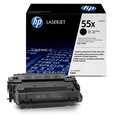 HP CE255X 55X Black Print Cartridge (12,500 Pages)