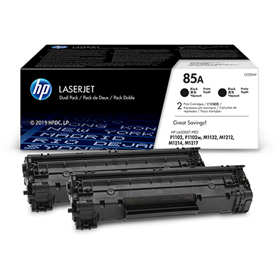 HP CE285AD 85A Dual Pack Black Toner Cartridge (2 x 1.6K Pages)