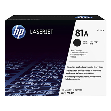 HP 81A Black Toner Cartridge (10,500 Pages)