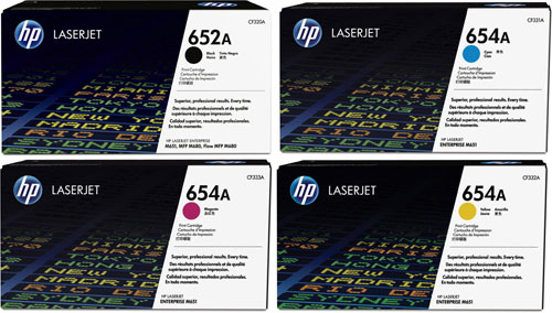 HP Laserjet Enterprise M651 Colour Toner Rainbow Pack CMY(15k) K(11.5k ...