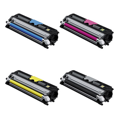 Konica Minolta  High Capacity Toner Cartridge Value Pack CMYK (2,500 Pages)