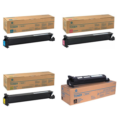 Konica Minolta TN-213 Toner Cartridge Value Pack CMY (19,000 Pages) K (24,500 Pages)