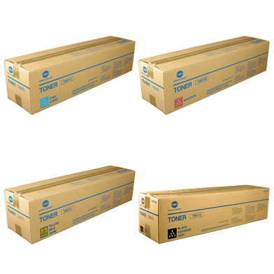 Konica Minolta TN-611 Toner Cartridge Value Pack CMY (27,000 Pages) K (45,000 Pages)