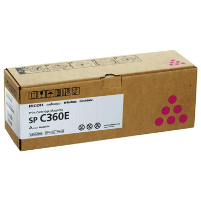 Ricoh 408190 SPC360E Magenta Toner Cartridge (1,500 Pages)