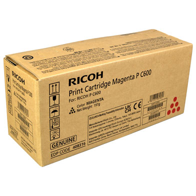 Ricoh 408316 Magenta Toner Cartridge (12,000 Pages)