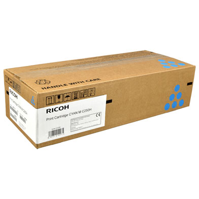 Ricoh 408341 High Capacity Cyan Toner Cartridge (6,300 Pages)