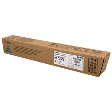 Ricoh 841820 Cyan Toner Cartridge (18,000 Pages)