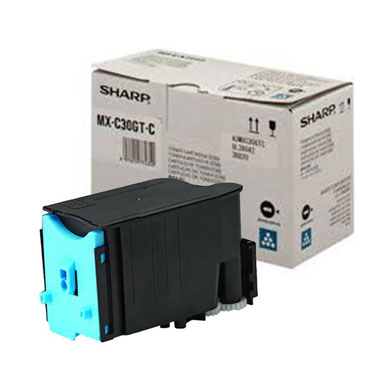 Sharp MXC30GTC MX-C30GTC Cyan Toner Cartridge (6,000 Pages)