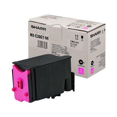 Sharp MXC30GTM MX-C30GTM Magenta Toner Cartridge (6,000 Pages)