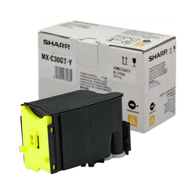 Sharp MXC30GTY MX-C30GTY Yellow Toner Cartridge (6,000 Pages)