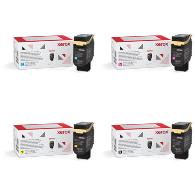 Xerox High Capacity Toner Value Pack CMY (5,500 Pages) K (8,000 Pages)
