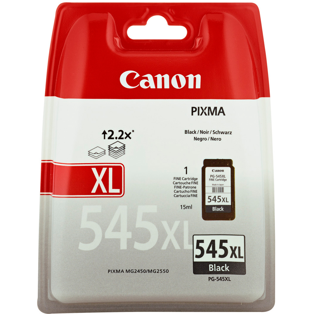 Canon PG-545XL Black Recycled Ink Cartridge Twin Pack