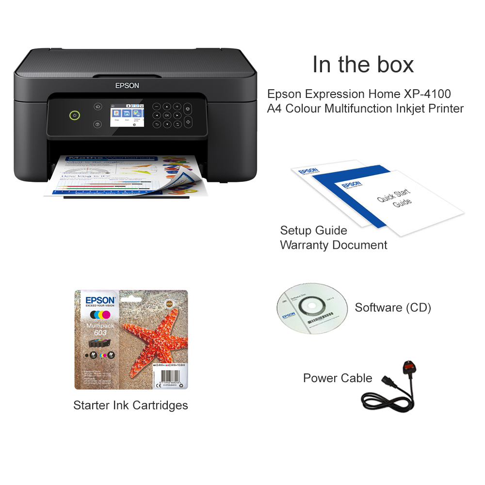 Epson Expression Home XP-4100 All-In-One Inkjet Printer