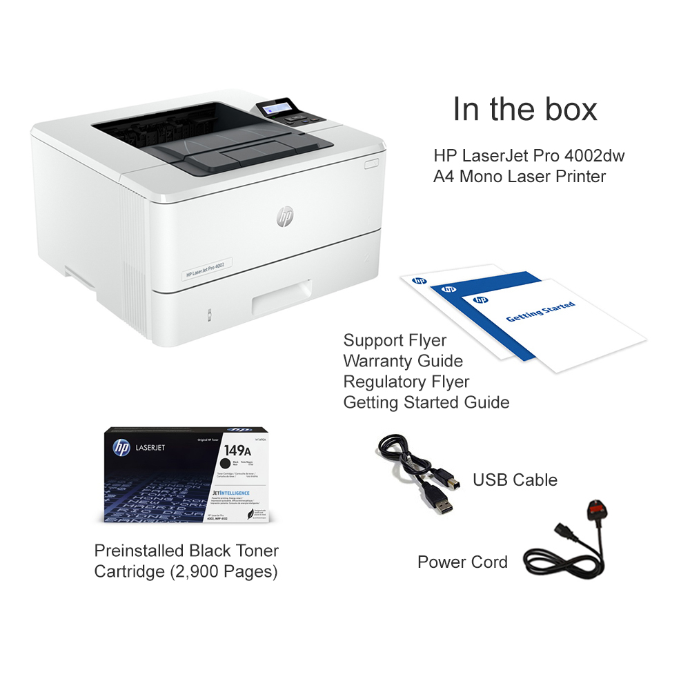 HP LaserJet Pro 4002dw Black and white Printer - HP Store UK