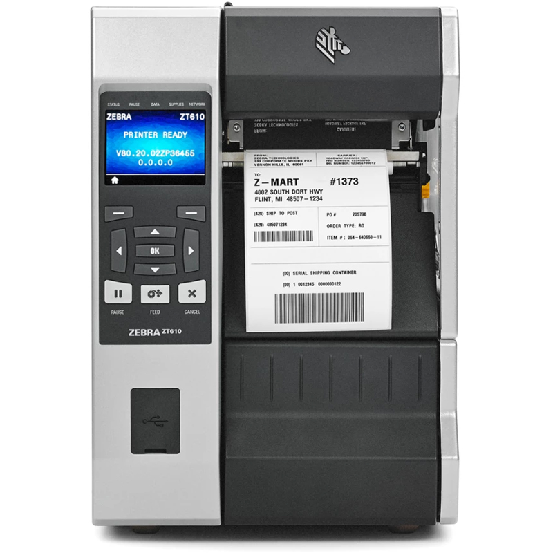Zebra Zt610 300 Dpi Peel Industrial Label Printer Zt61043 T2e0100z 0387
