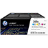 HP 305A Tri-Pack Toner Cartridges CMY (2,600 Pages)